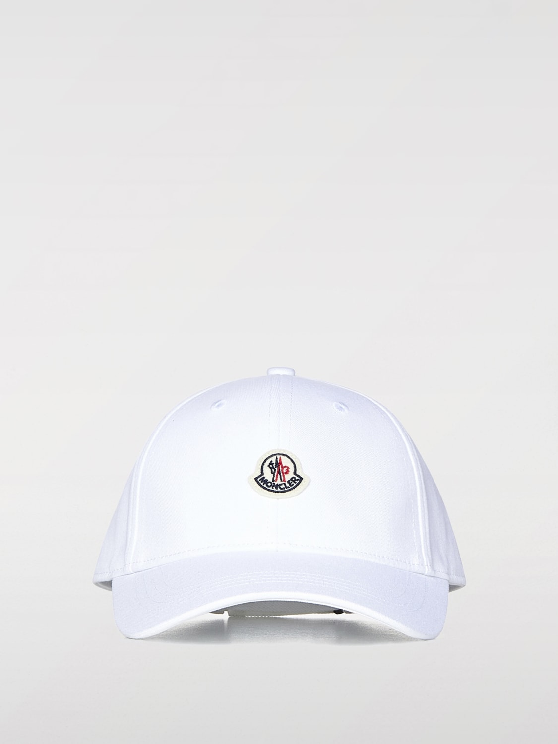 MONCLER CAPPELLO BAMBINO: Cappello da baseball in cotone con logo Moncler, Bianco - Img 1