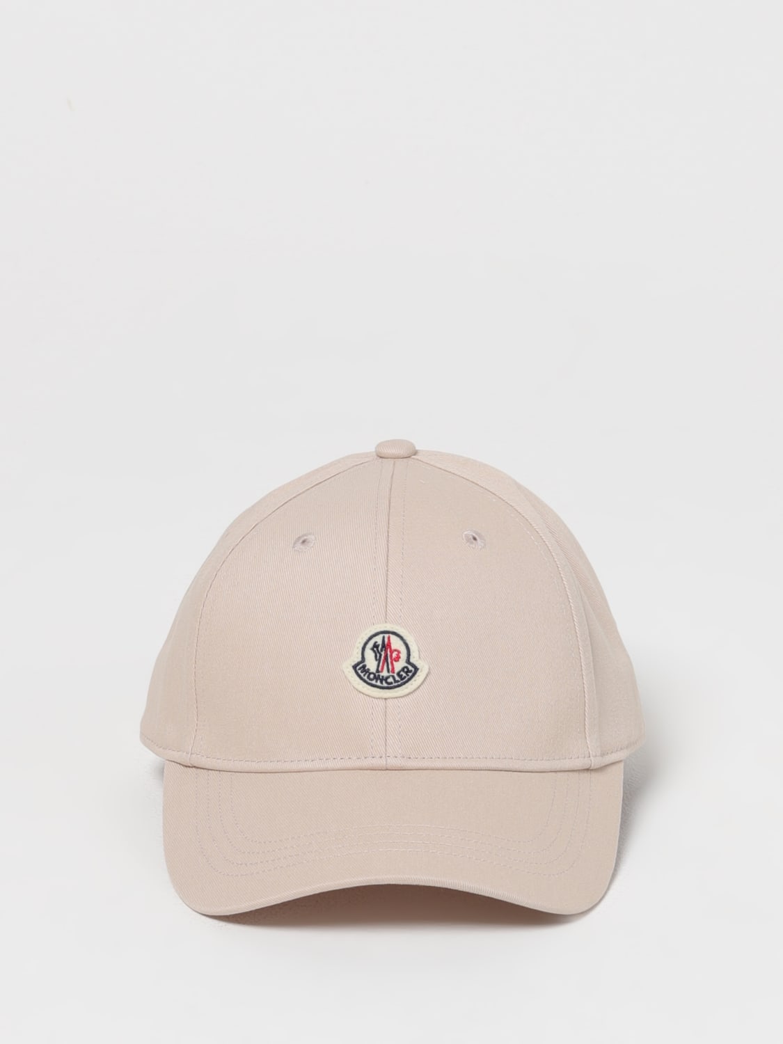 MONCLER CAPPELLO BAMBINO: Cappello da baseball in cotone con logo Moncler, Beige - Img 2
