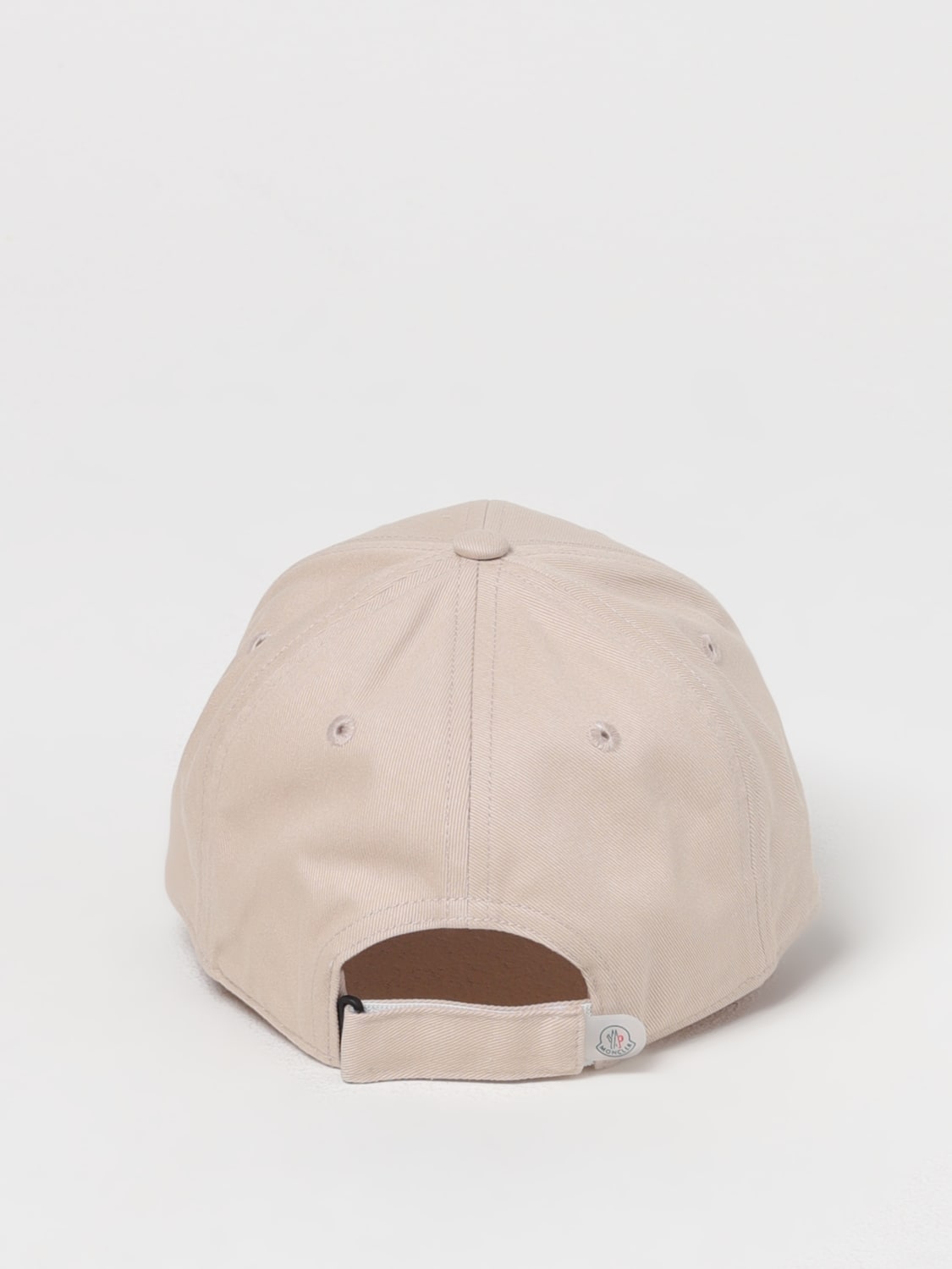 MONCLER CAPPELLO BAMBINO: Cappello da baseball in cotone con logo Moncler, Beige - Img 3