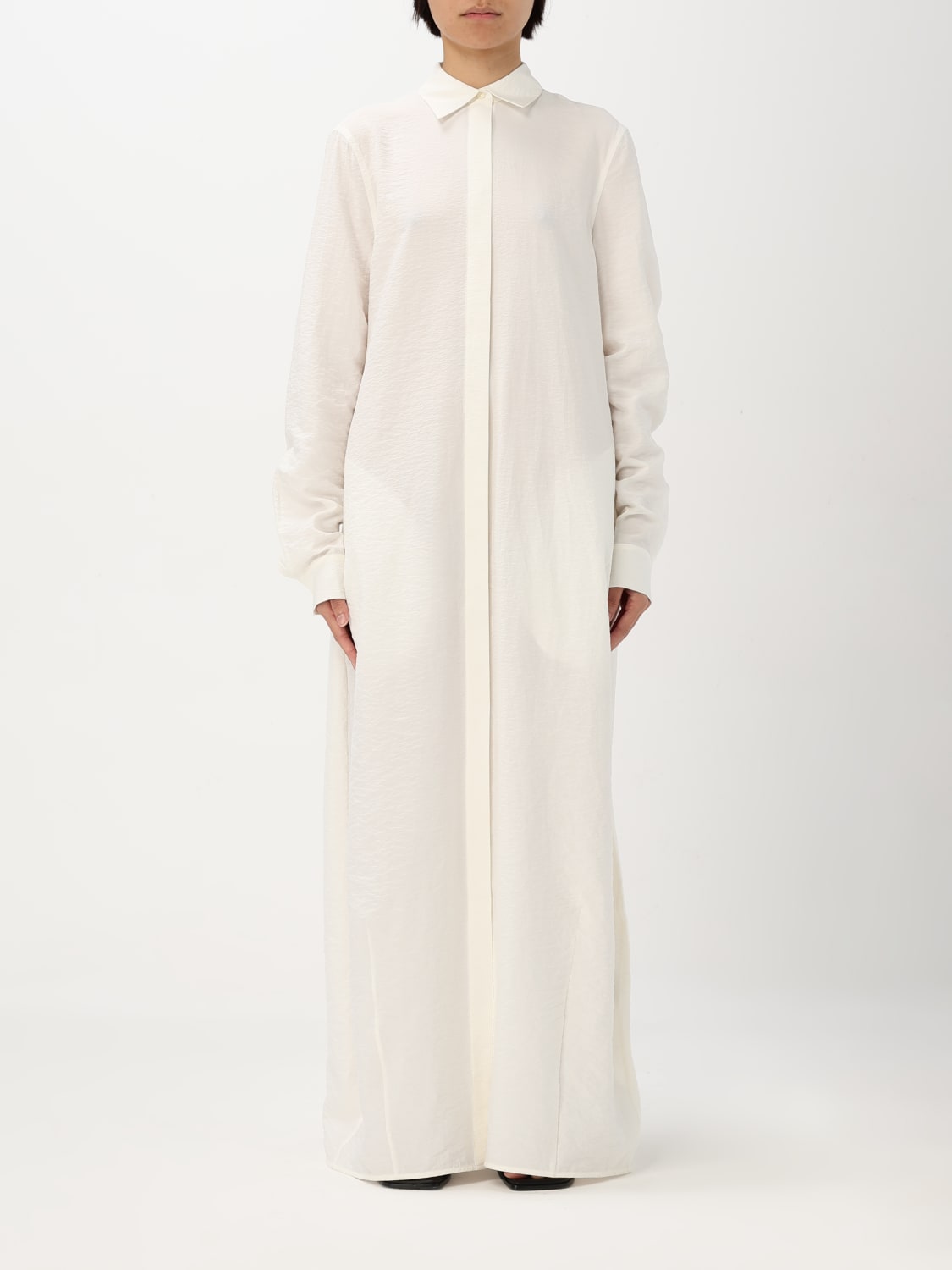 ワンピース TOTEME Woman Dress White 251WRD4489FB0368 047 TOTEME: Dress woman - White | Toteme dress 251WRD4489FB0368