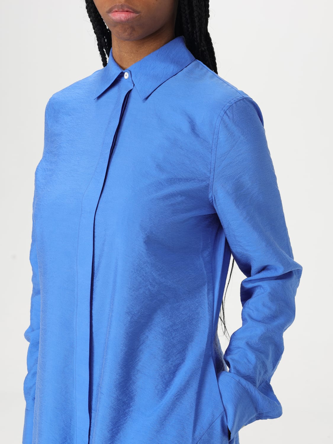 ワンピース TOTEME Woman Dress Gnawed Blue 251WRD4489FB0368 276 TOTEME: Dress woman - Gnawed Blue | Toteme dress