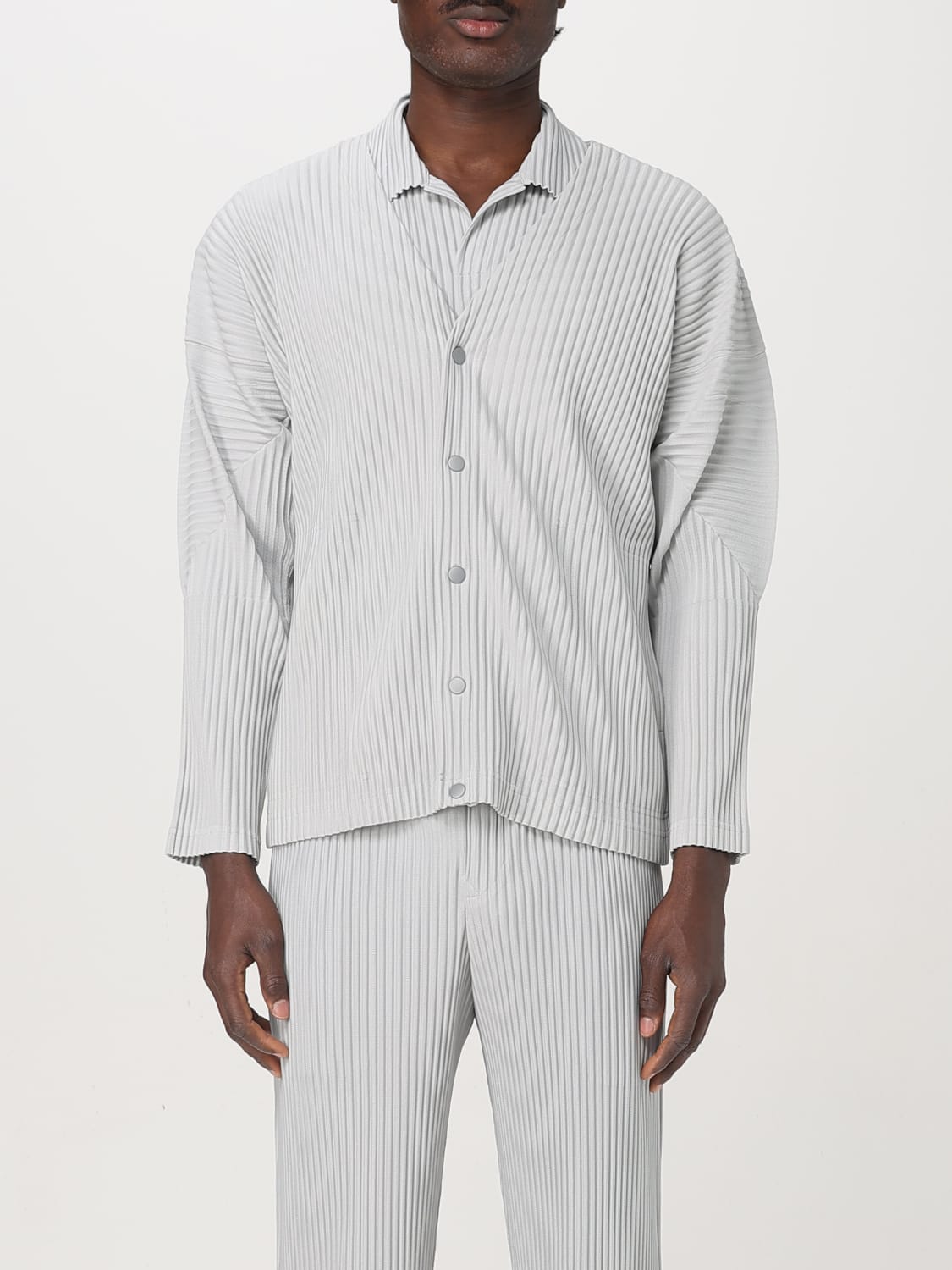 HOMME PLISSE' ISSEY MIYAKE: Cardigan men - Grey | Homme