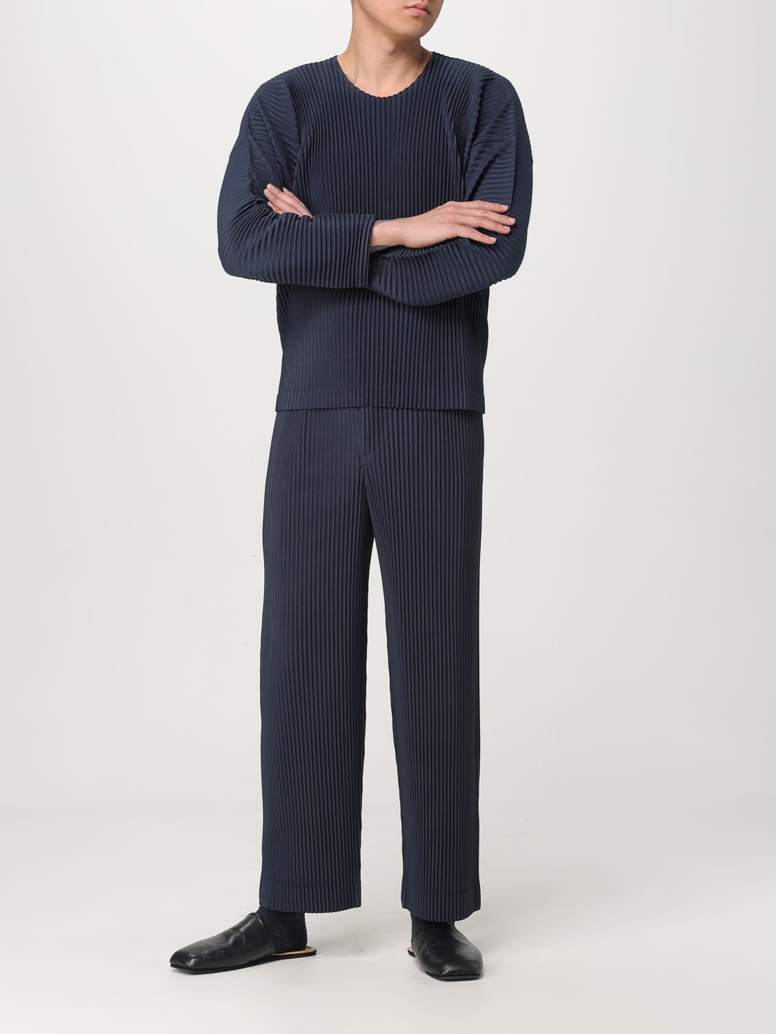 HOMME PLISSE' ISSEY MIYAKE: Sweater men - Blue | Homme