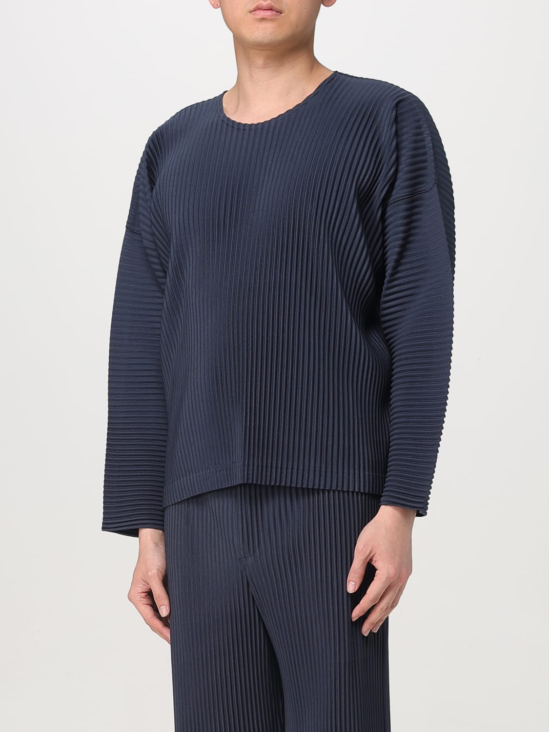 HOMME PLISSE' ISSEY MIYAKE: Sweater men - Blue | Homme