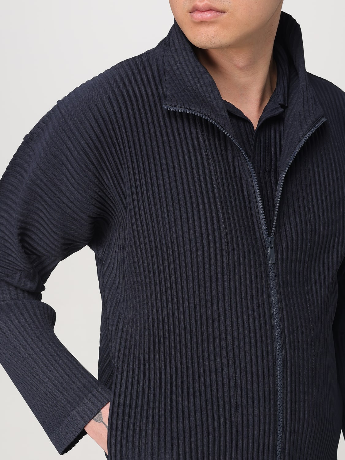 HOMME PLISSE' ISSEY MIYAKE JACKE: Hemd herren Homme Plisse' Issey Miyake, Blau - Img 5