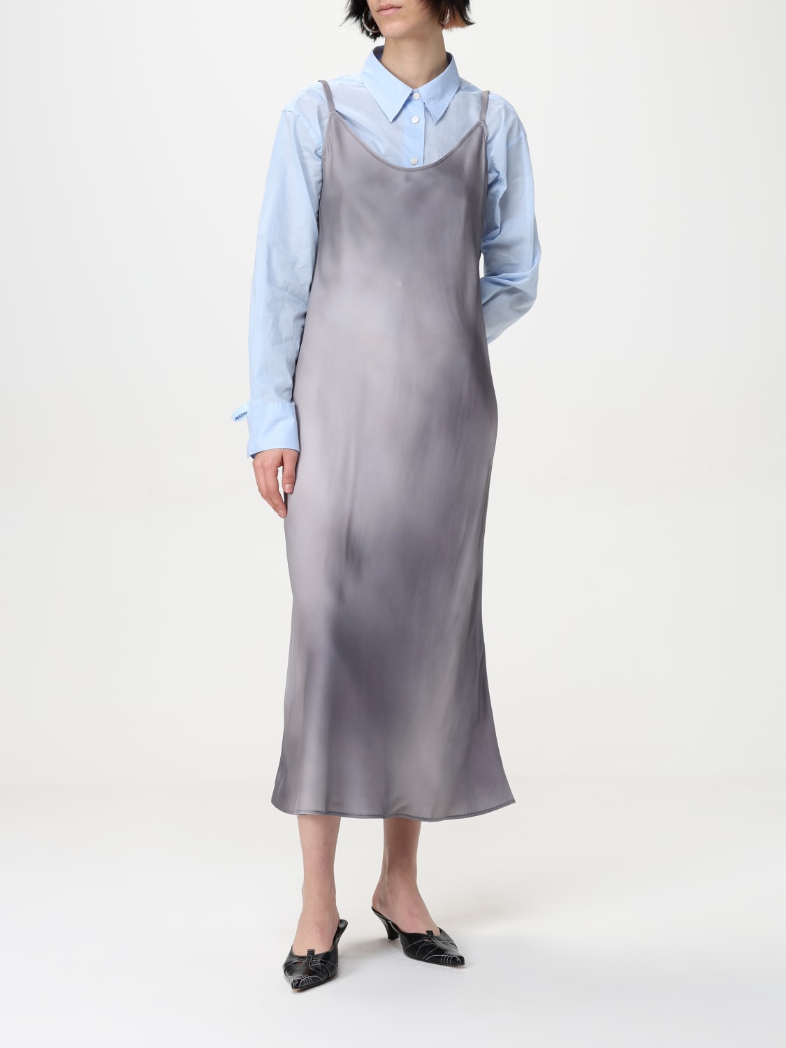 ワンピース ACNE STUDIOS Woman Dress Grey FNWNDRES001374 BQ9 ACNE STUDIOS: Dress woman - Grey | Acne Studios dress