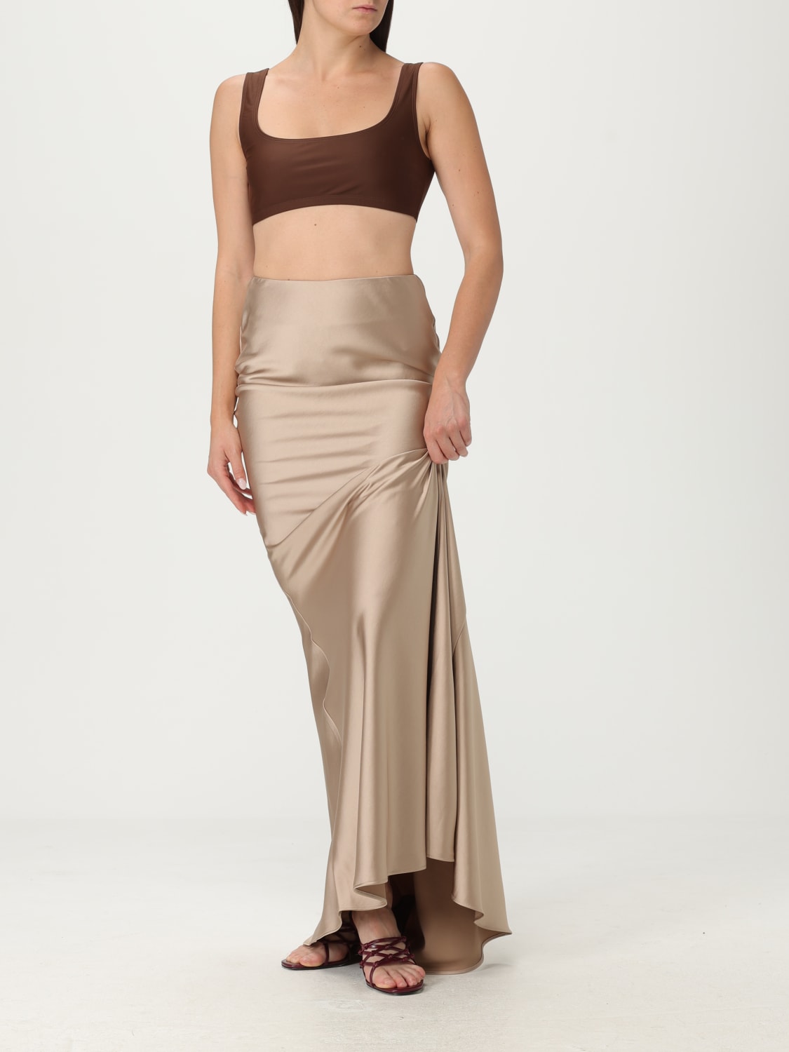 THE ANDAMANE SKIRT: Skirt woman Andamane, Beige - Img 2