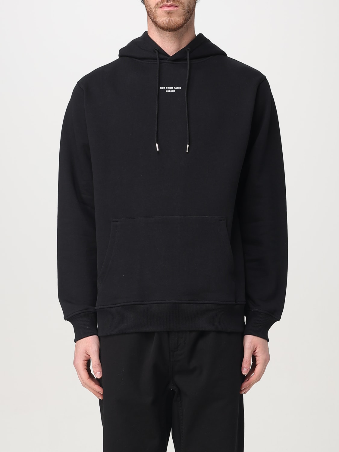 パーカー・フーディ DROLE DE MONSIEUR Men Sweater F HO174 CO127 Black Black Cotton Classic Hoodie