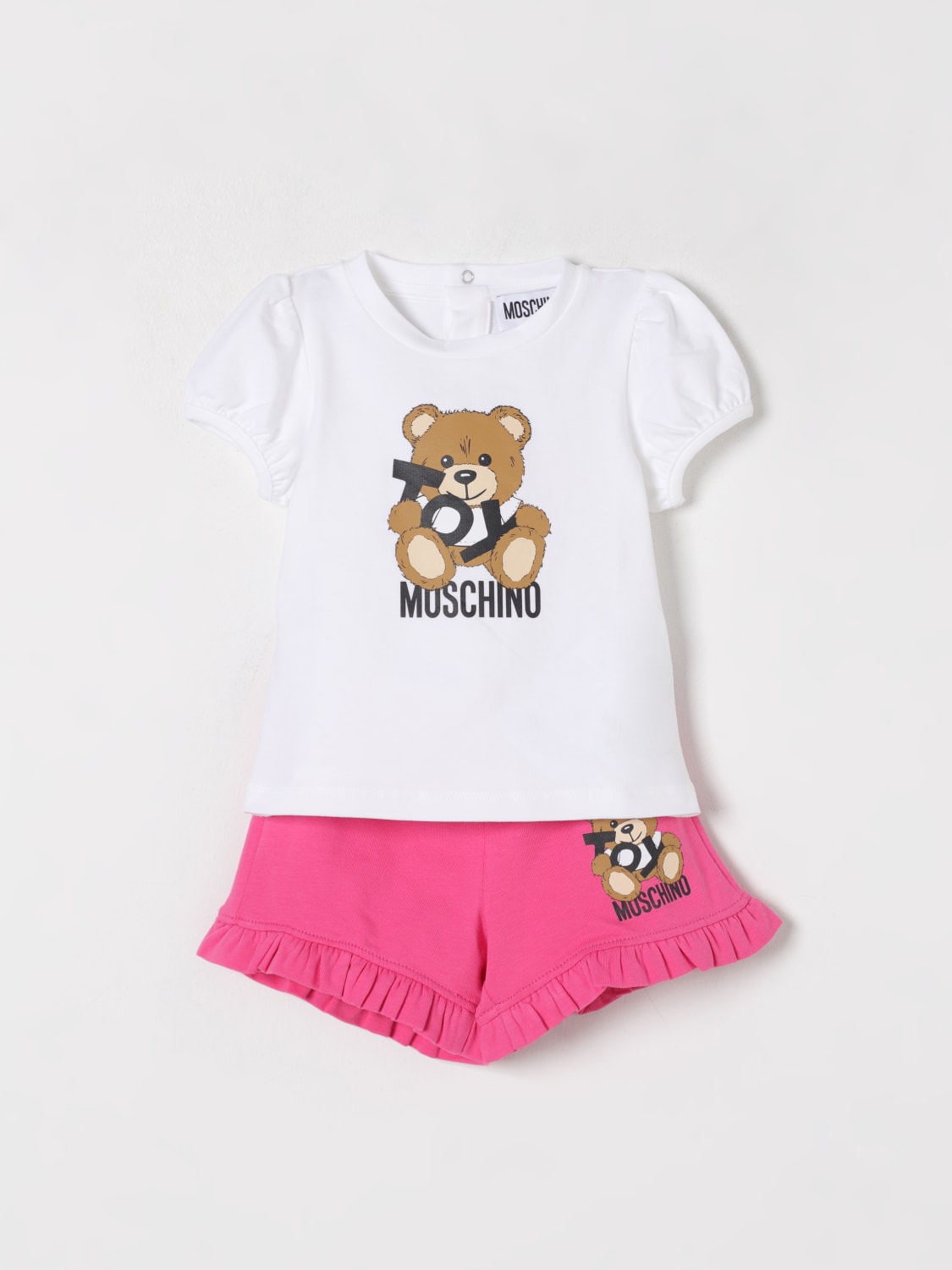 MOSCHINO MONO: Pelele niños Moschino, Blanco - Img 1
