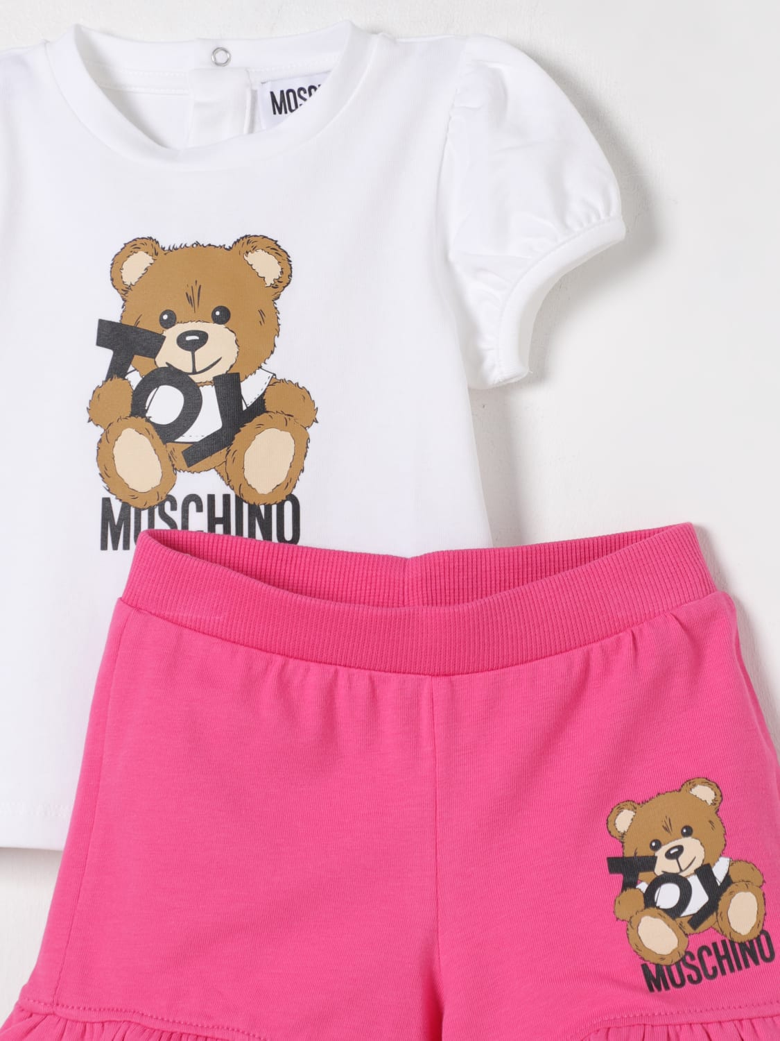 MOSCHINO MONO: Pelele niños Moschino, Blanco - Img 3