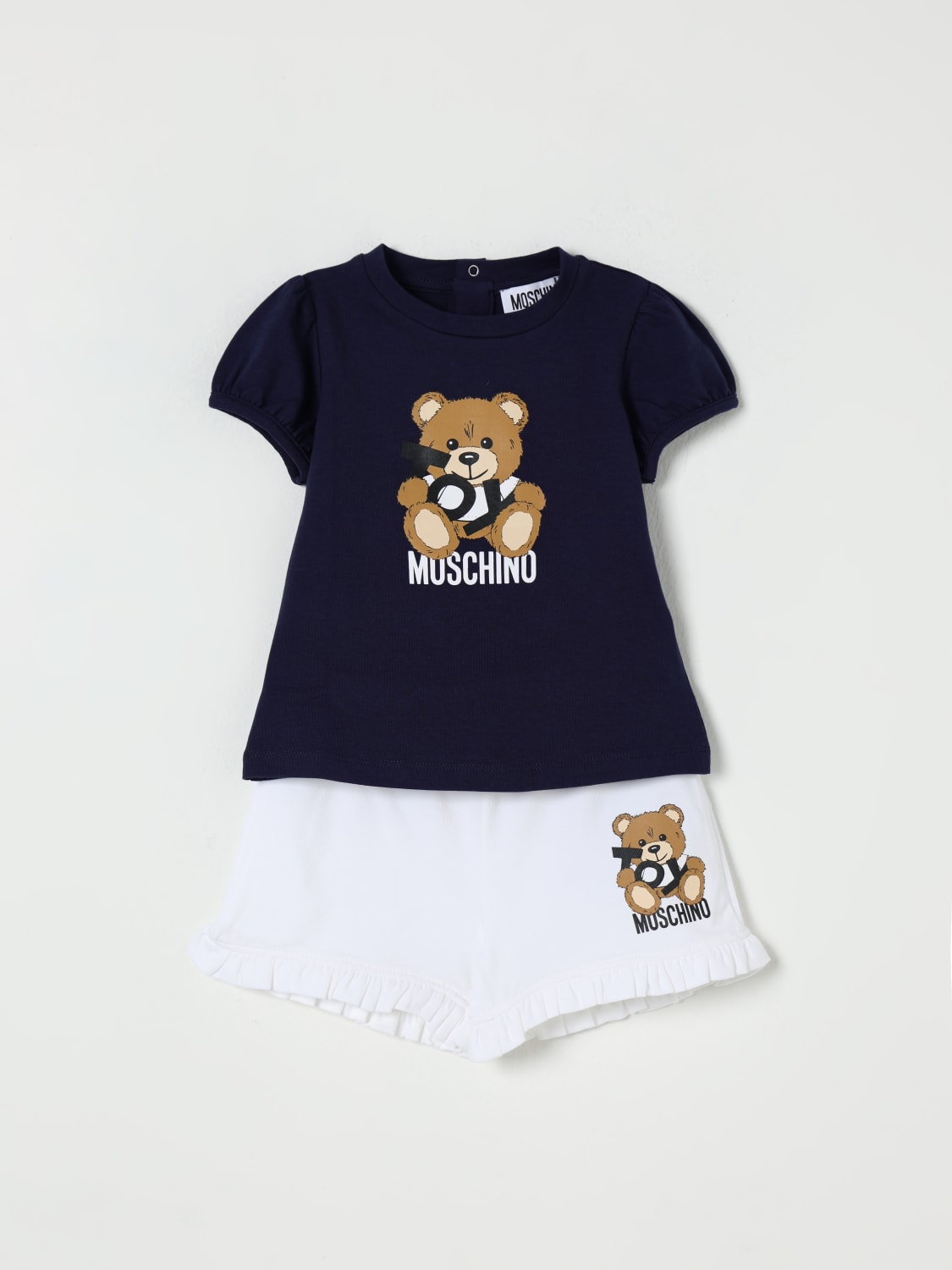 MOSCHINO JUMPSUIT: Romper kids Moschino, Navy - Img 1