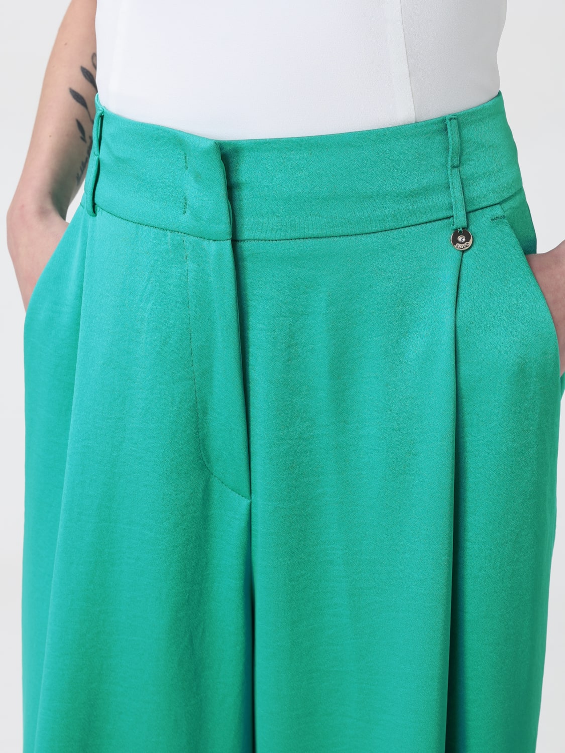 パンツ LIU JO Woman Pants Grey CA5272TS870 X0651 LIU JO: Pants woman - Green | Liu Jo pants CA5272TS870