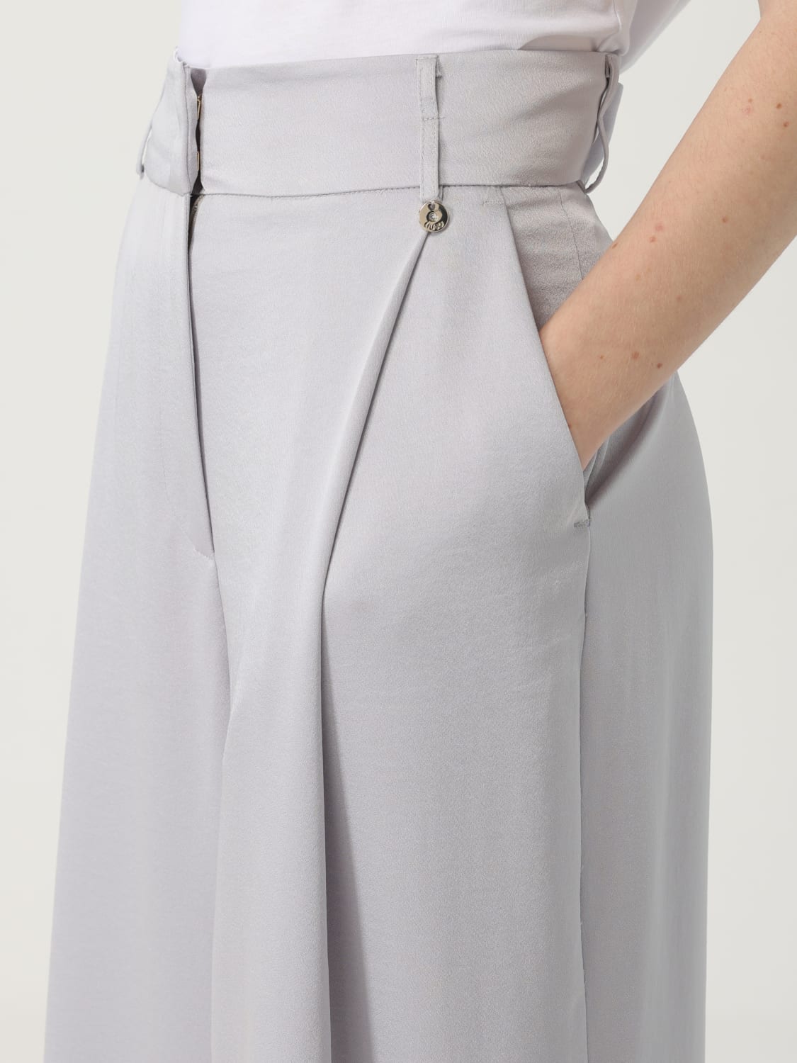 パンツ LIU JO Woman Pants Grey CA5272TS870 X0651 LIU JO: Pants woman - Grey | Liu Jo pants CA5272TS870 online