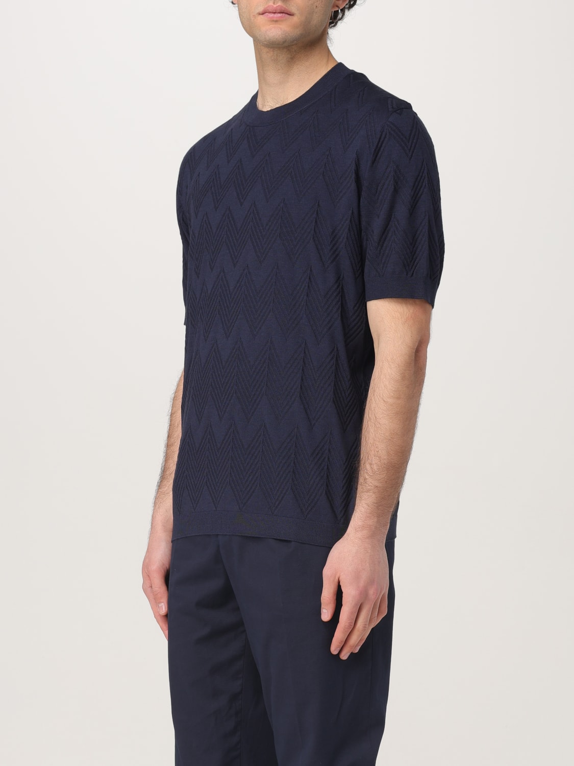 MISSONI T-SHIRT: T-shirt men Missoni, Blue - Img 3