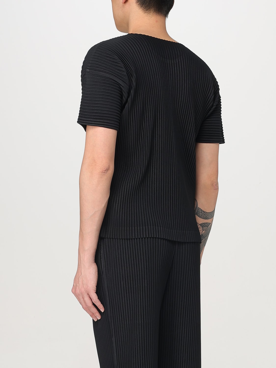 HOMME PLISSE' ISSEY MIYAKE T-SHIRT: T-shirt men Homme Plisse' Issey Miyake, Black - Img 3
