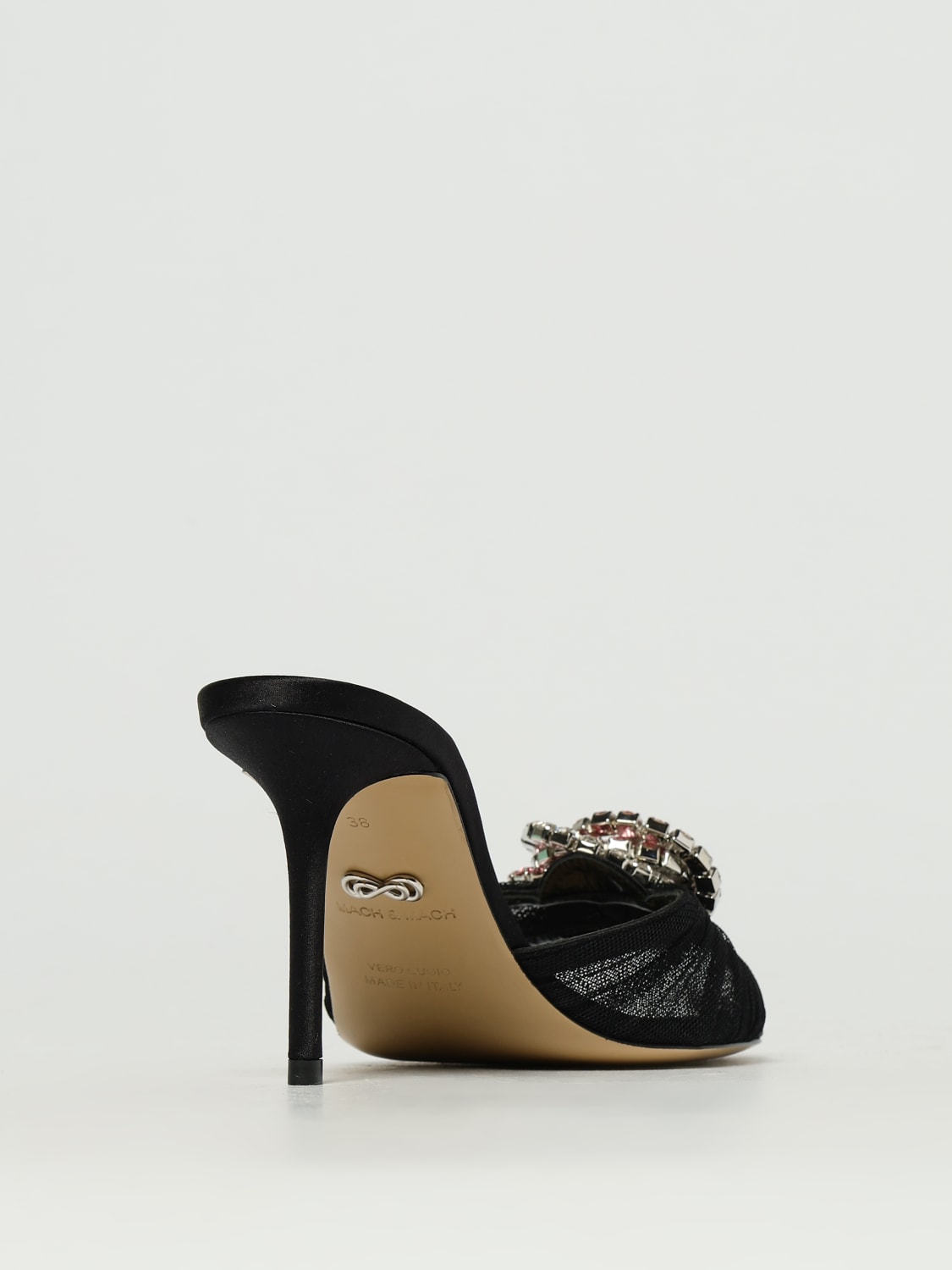 MACH&MACH SANDALEN MIT ABSATZ: Flache sandalen damen Mach&mach, Schwarz - Img 3