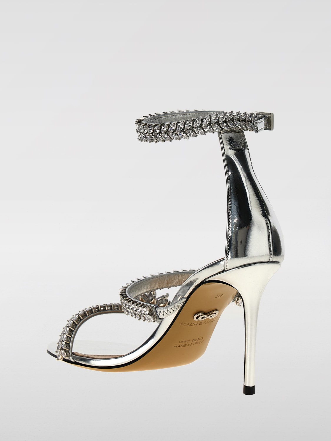 MACH&MACH SANDALIAS DE TACÓN: Sandalias planas mujer Mach&mach, Plata - Img 3