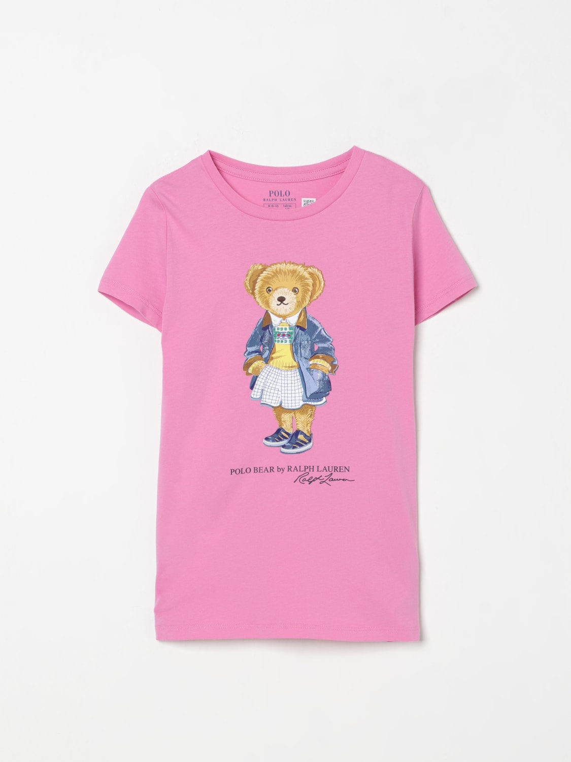 POLO RALPH LAUREN T-SHIRT: T-shirt kinder Polo Ralph Lauren, Pink - Img 1