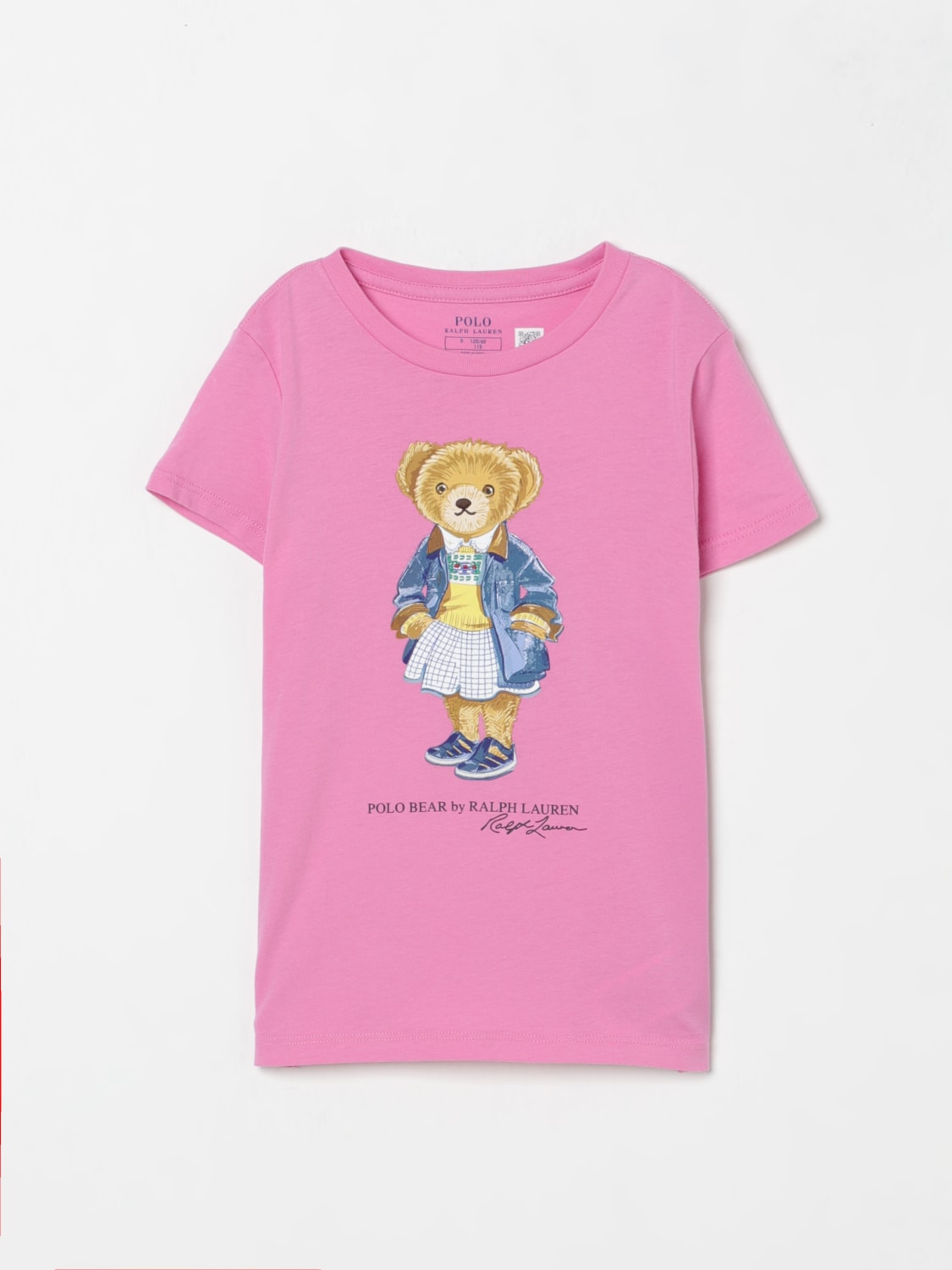 POLO RALPH LAUREN T-SHIRT: T-shirt kids Polo Ralph Lauren, Pink - Img 1