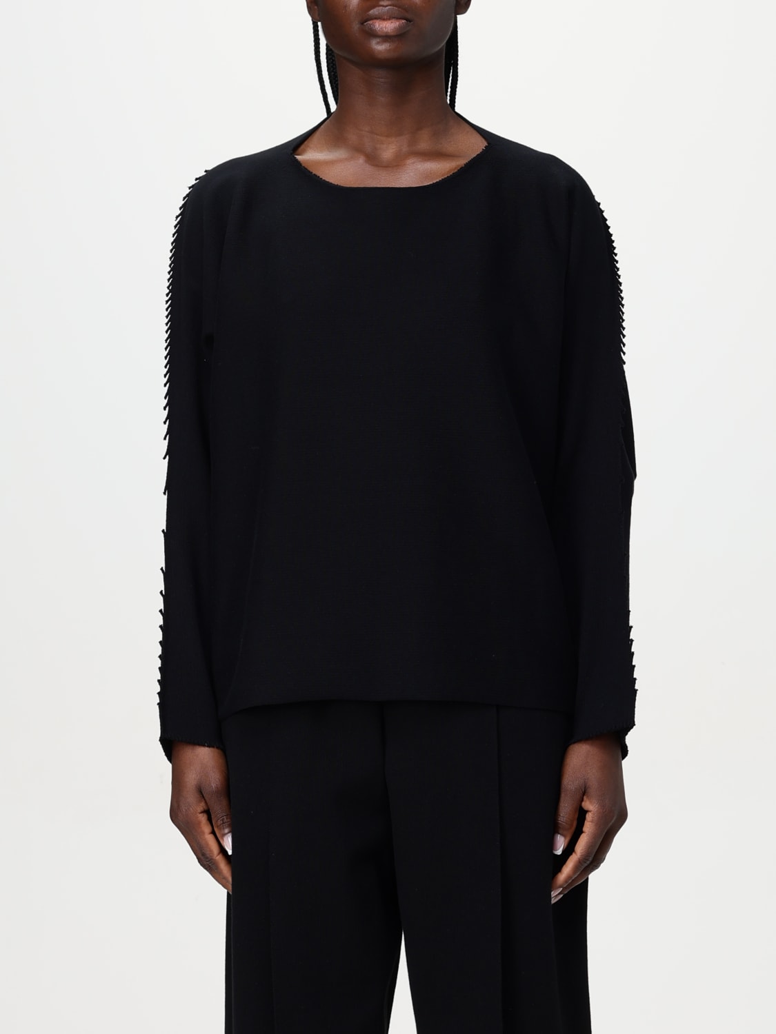 ISSEY MIYAKE: Top woman - Black | Issey Miyake sweater