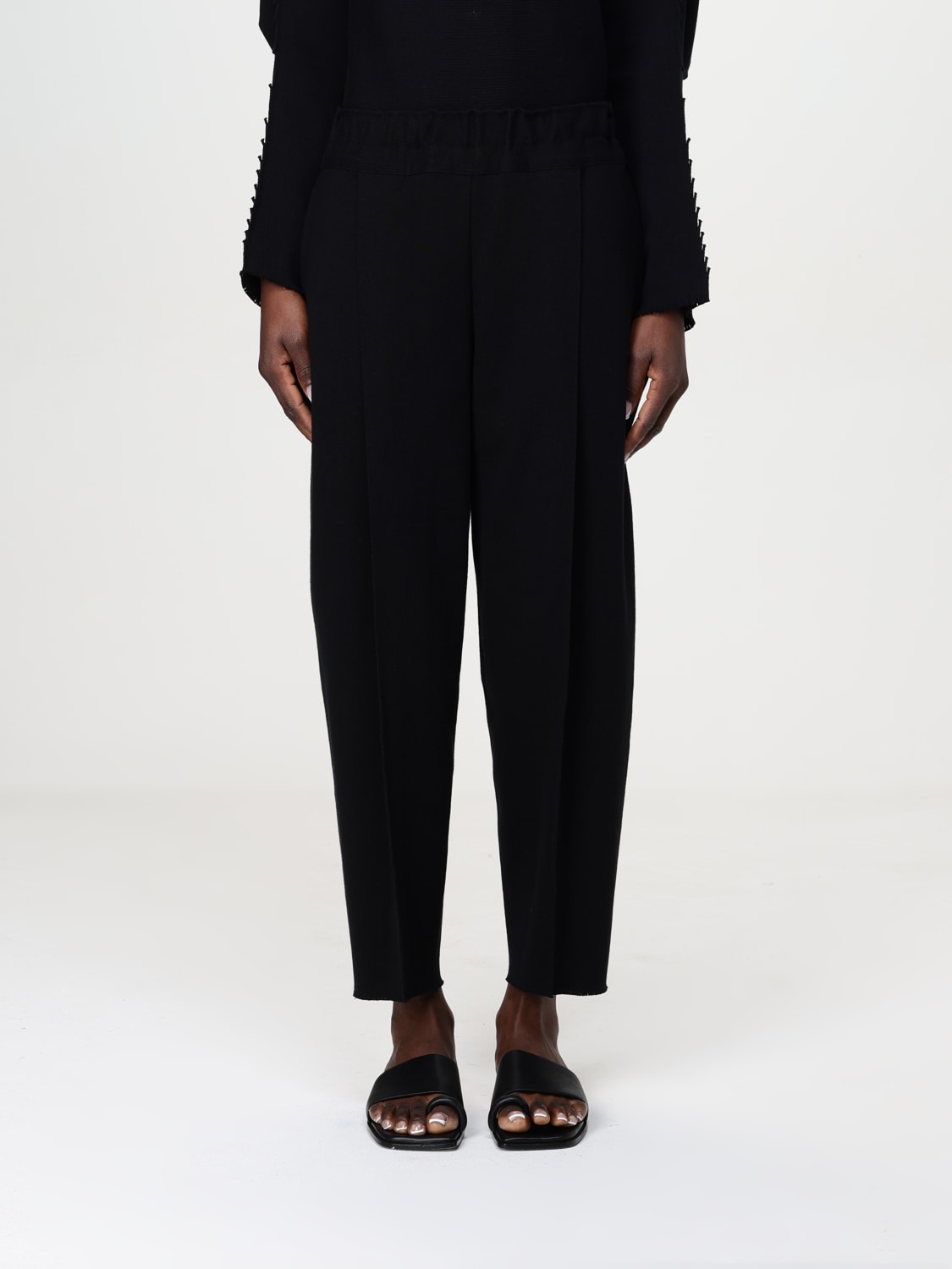 ISSEY MIYAKE PANTS: Pants woman Issey Miyake, Black - Img 1