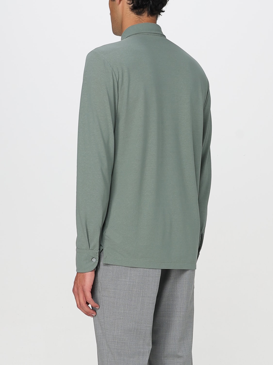 Tシャツ・カットソー ZANONE Men T Shirts 815134ZG380Z0049 Green JOGGING TEXT T-SHIRT - Dark green | ZARA United States