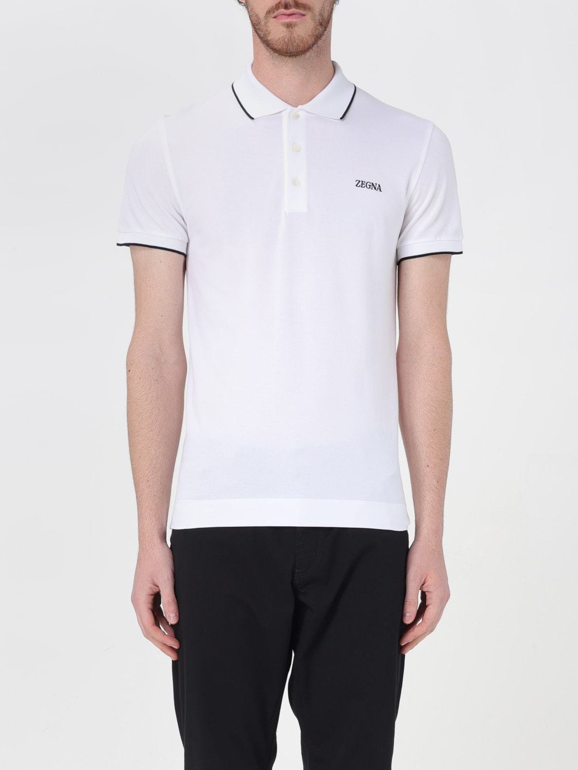 ZEGNA POLO SHIRT: Polo shirt men Zegna, White - Img 1