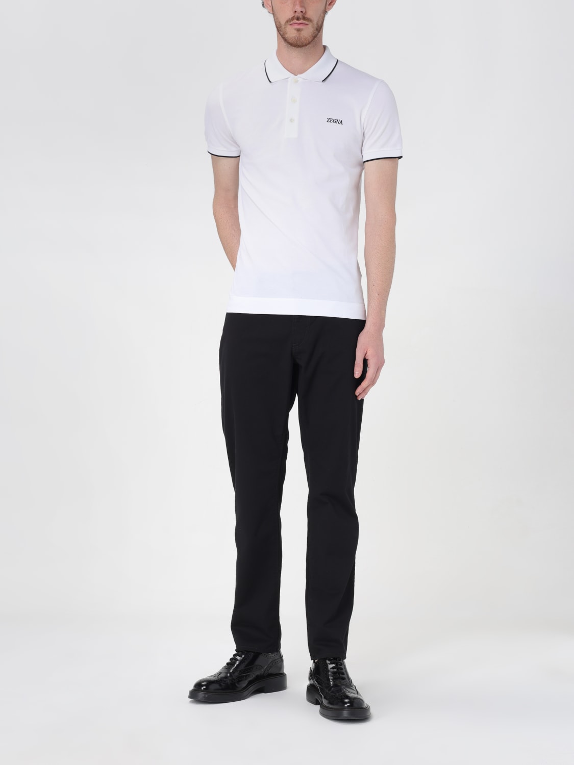 ZEGNA POLO SHIRT: Polo shirt men Zegna, White - Img 2