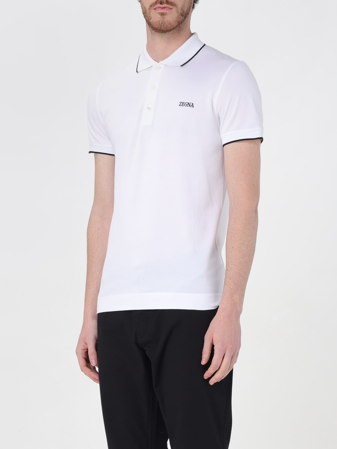 ZEGNA POLO SHIRT: Polo shirt men Zegna, White - Img 4