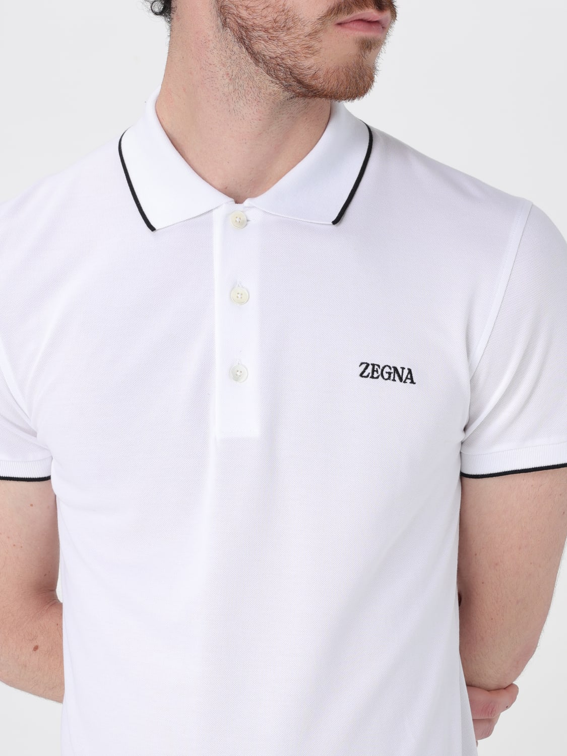 ZEGNA POLO SHIRT: Polo shirt men Zegna, White - Img 5