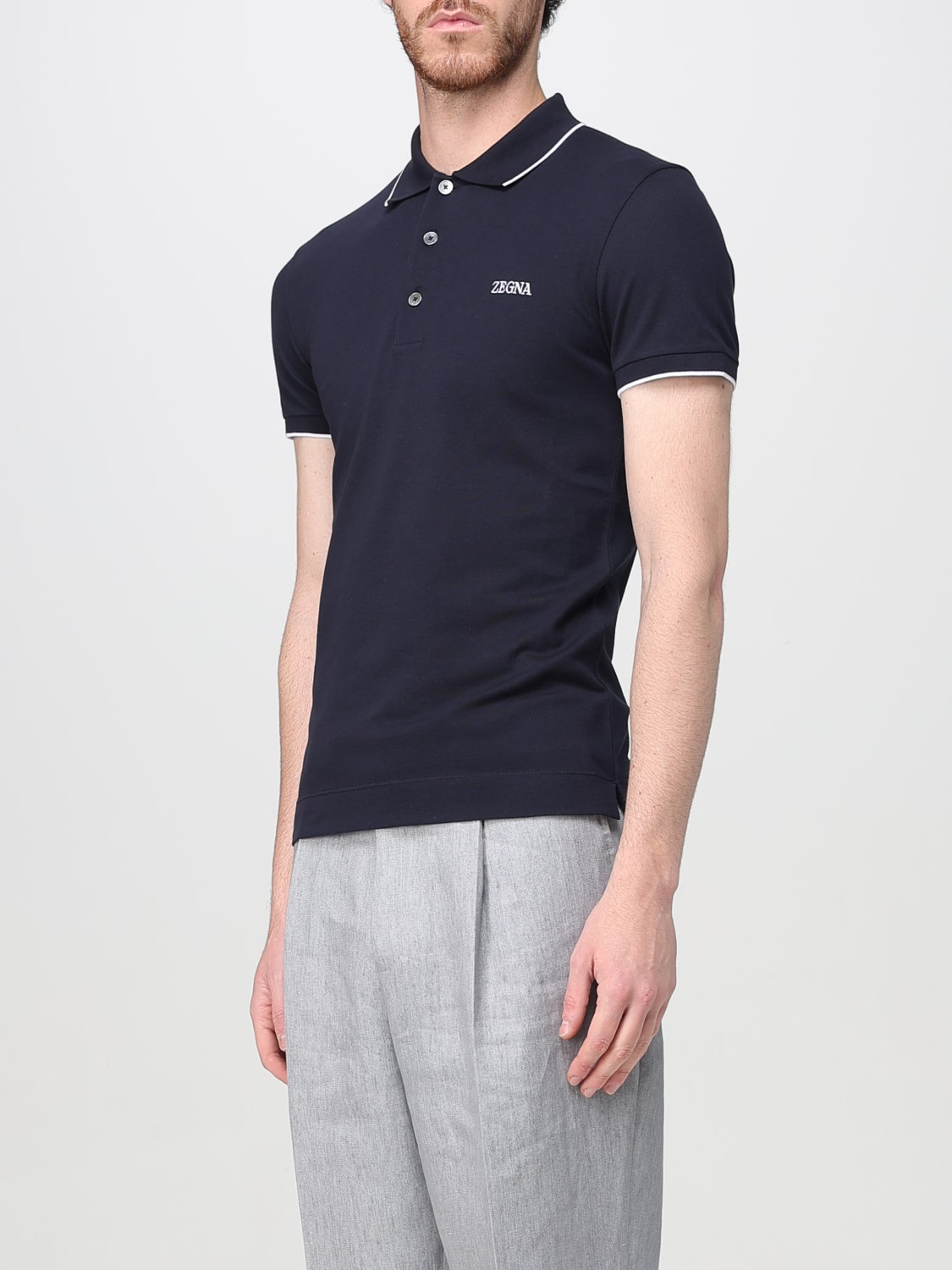 ZEGNA POLO: Polo herren Zegna, Blau - Img 4