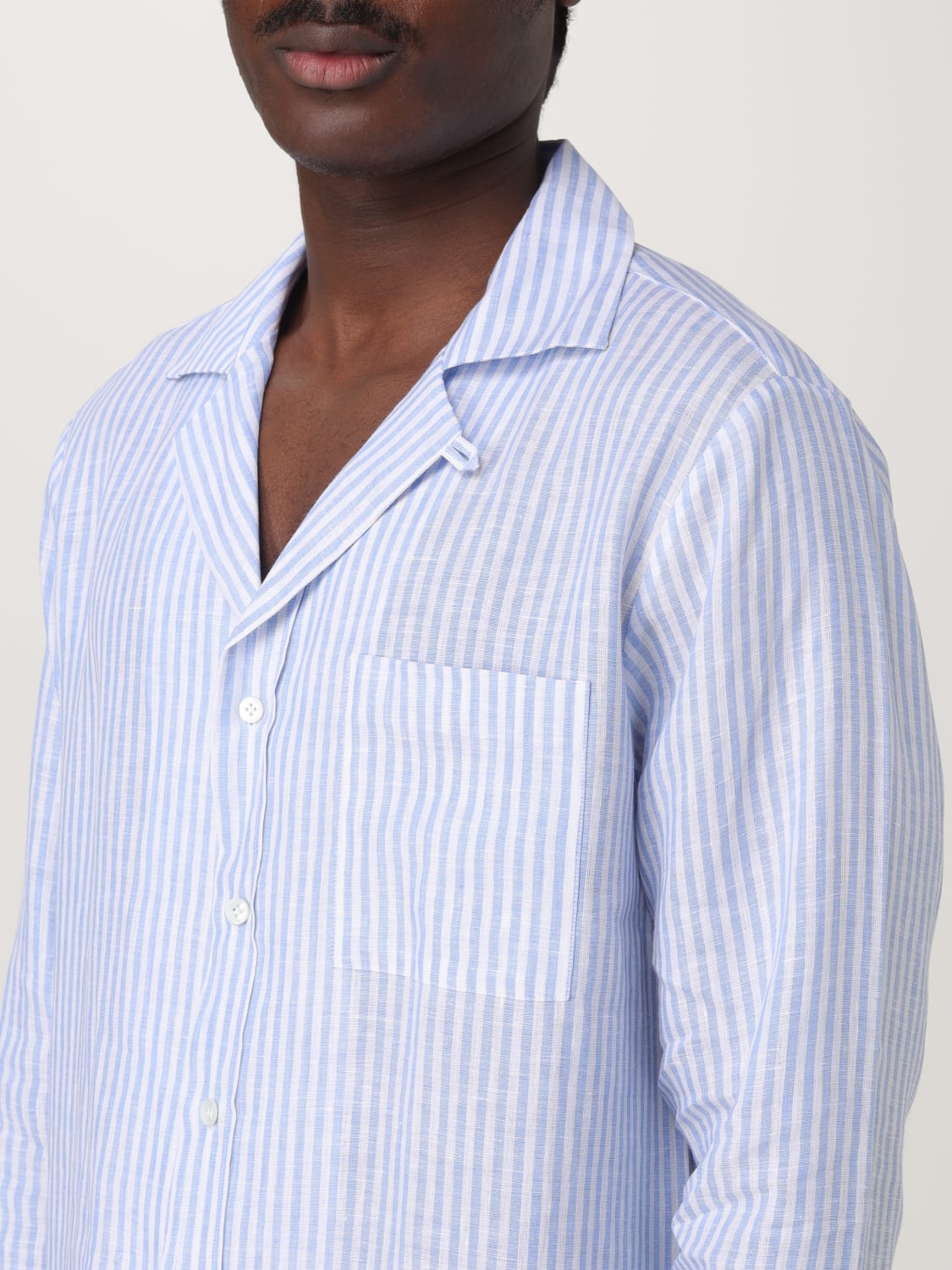 LARDINI: Shirt men - White | Lardini shirt ESPAULESC193110