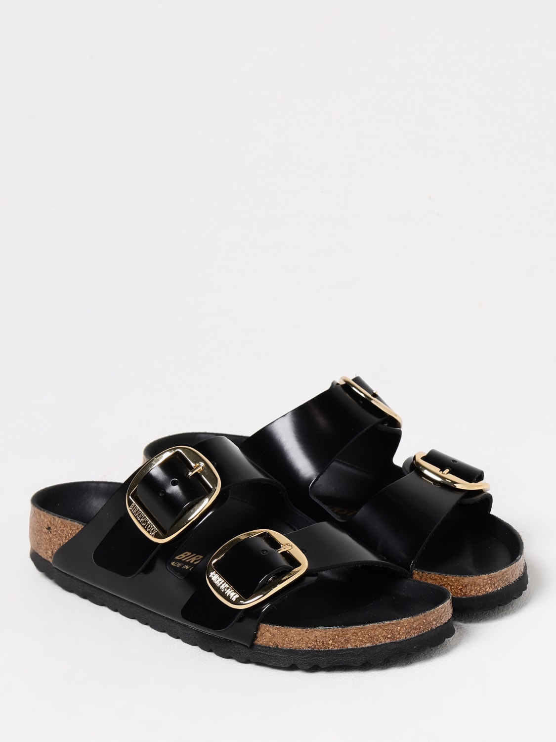 BIRKENSTOCK HEELED SANDAL: Flat shoes woman Birkenstock, Black - Img 2