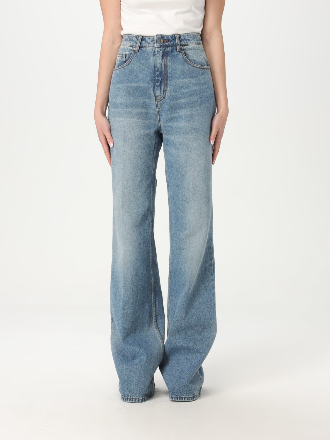 デニム・ジーパン AMI PARIS Woman Jeans Blue FTR420DE0046 480 AMI PARIS: Jeans woman - Blue | Ami Paris jeans FTR420DE0046
