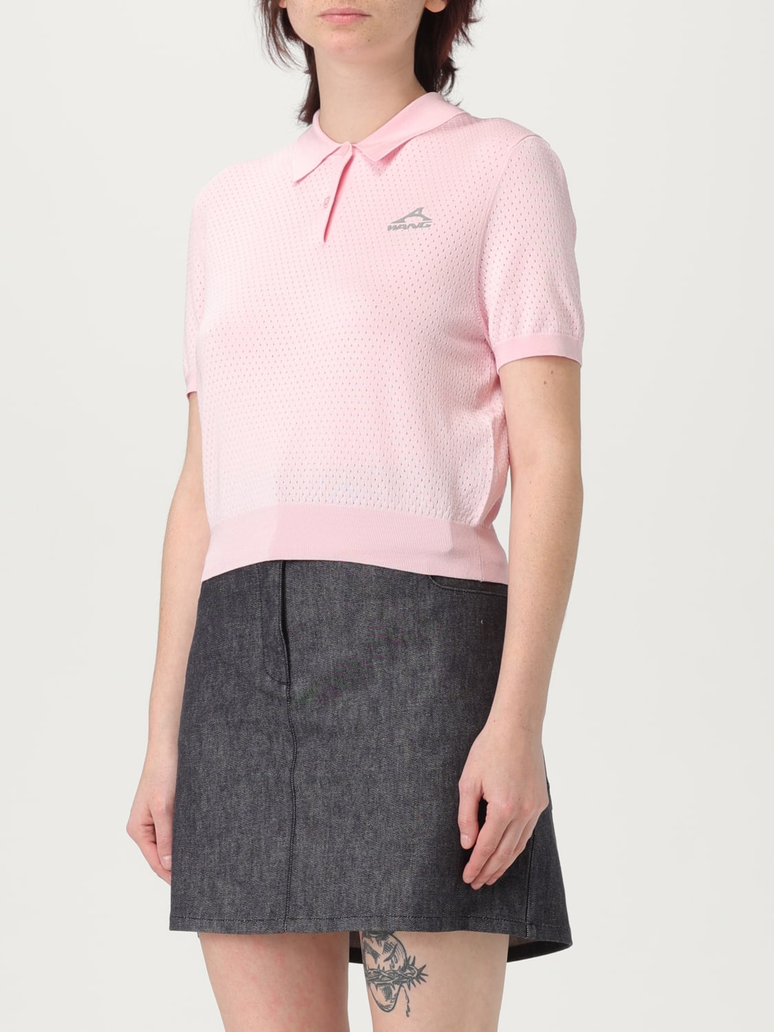 ALEXANDER WANG POLO SHIRT: Polo shirt woman Alexander Wang, Pink - Img 3