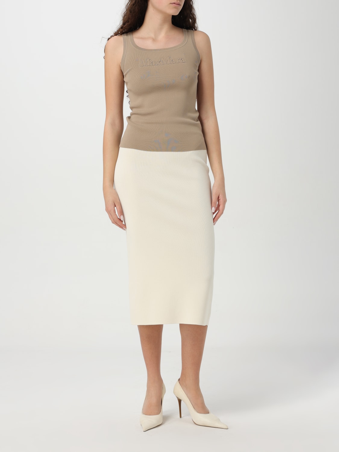 MAX MARA JUPE: Jupe femme Max Mara, Blanc - Img 2