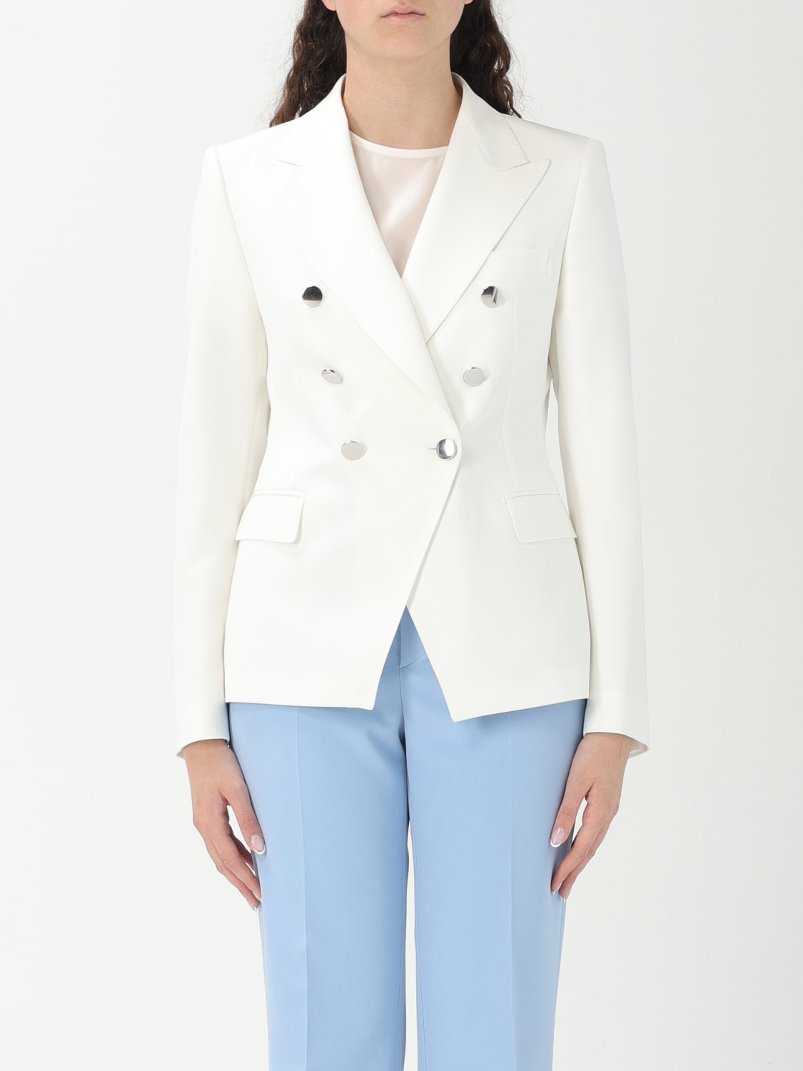アウターその他 TAGLIATORE Woman Blazer White JALICYA10BG60002 Y1088 TAGLIATORE: Blazer woman - White | Tagliatore blazer