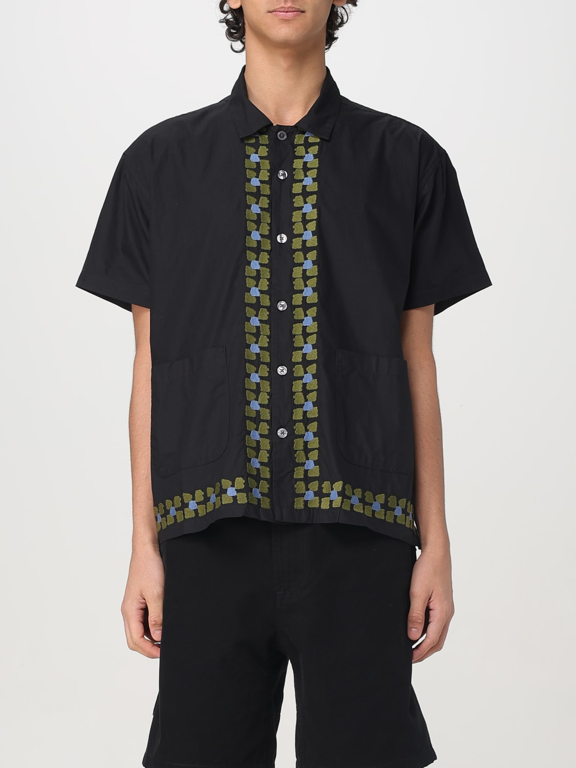OBEY CAMICIA: Camicia Obey in cotone con dettagli ricamati , Nero - Img 1