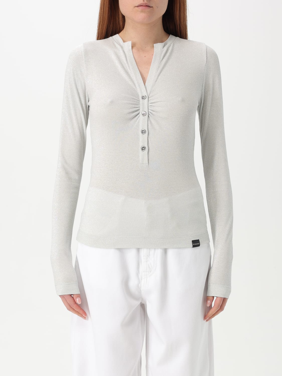 PINKO JERSEY: Jersey mujer Pinko, Plata - Img 1