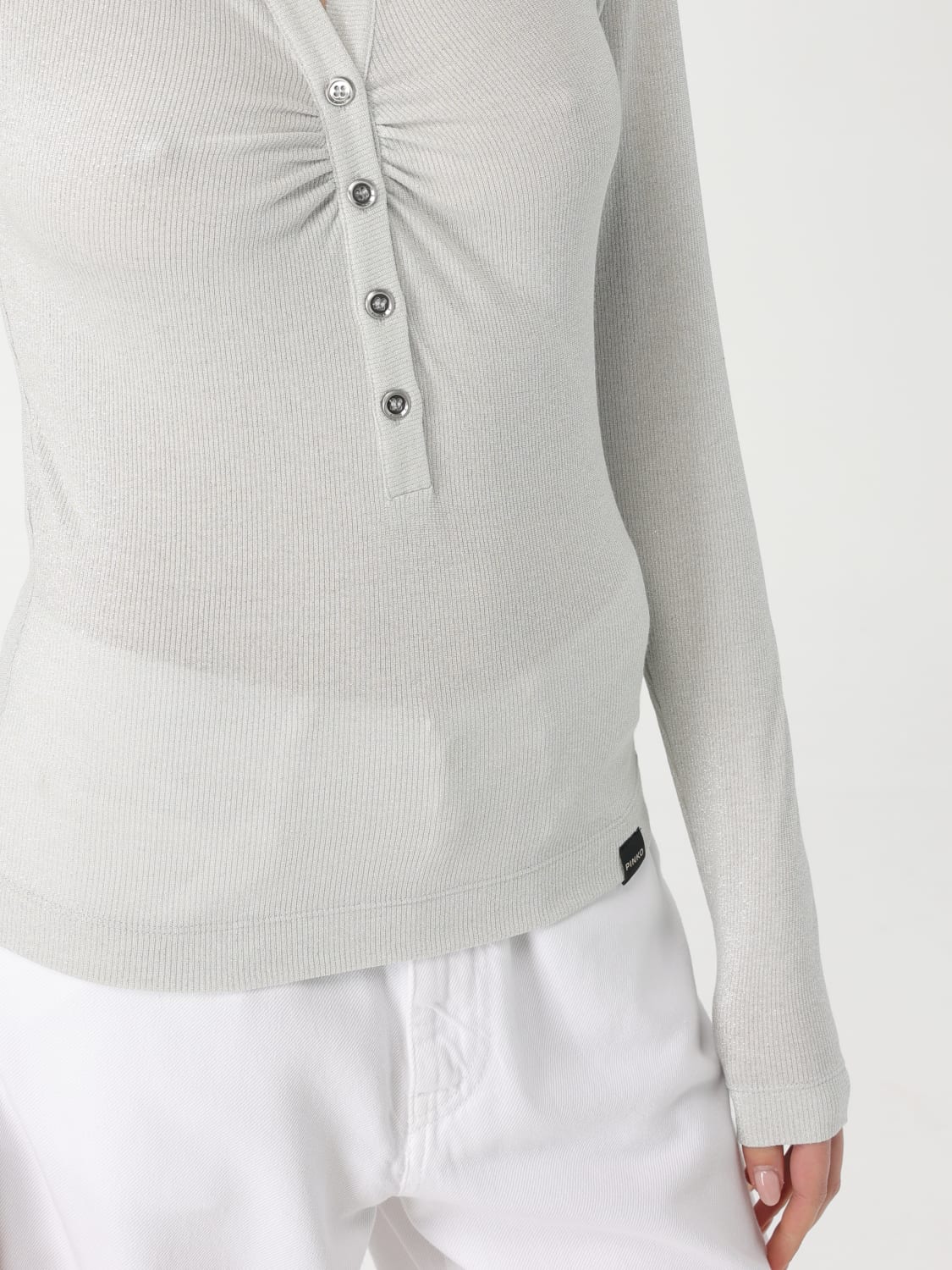 PINKO JERSEY: Jersey mujer Pinko, Plata - Img 3