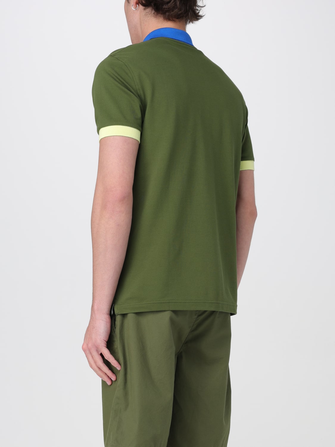 SUN68 POLO: Polo in cotone con logo SUN68, Verde - Img 2