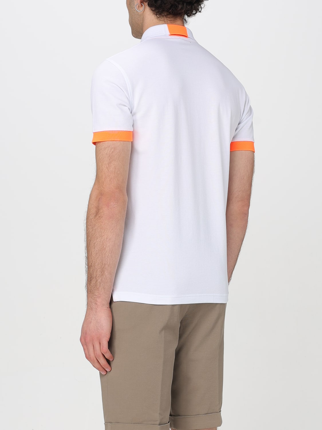 SUN68 POLO: Polo in cotone con logo SUN68, Bianco - Img 2