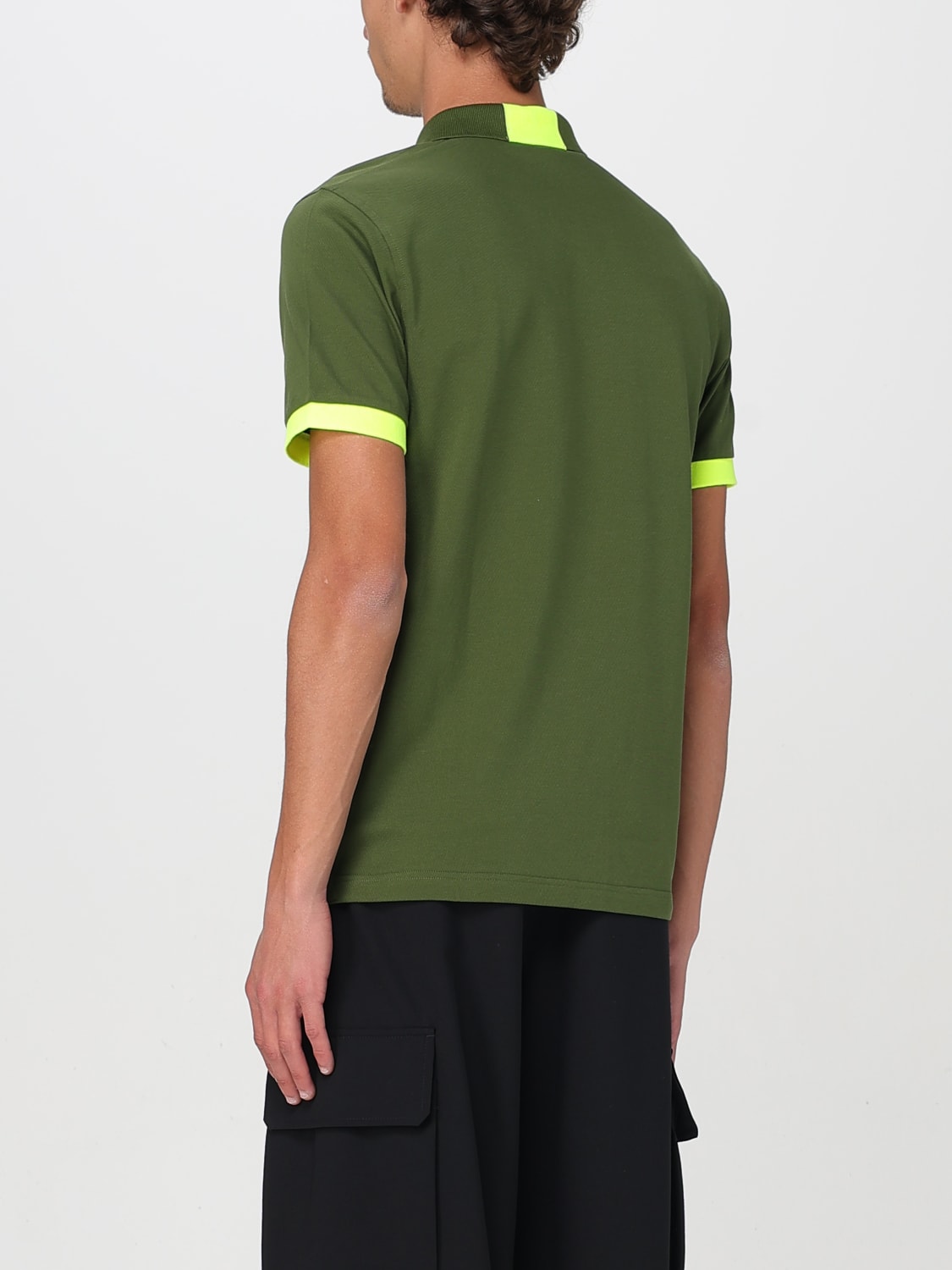 SUN68 POLO: Polo in cotone con logo SUN68, Verde - Img 2