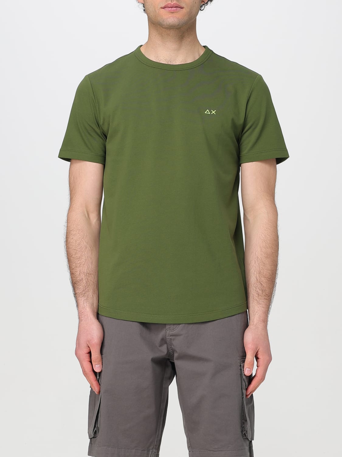 Tシャツ・カットソー SUN68 Men T-shirt Green T35123 37 SUN68: T-shirt men - Green | SUN68 t-shirt T35123 online at