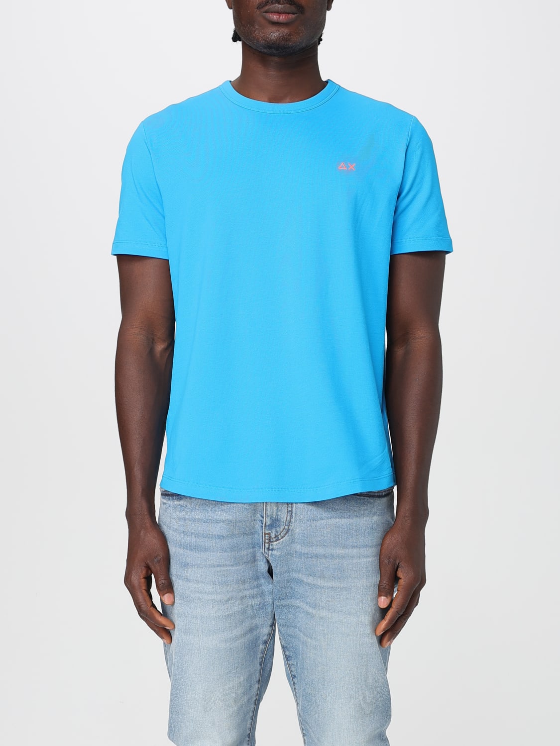 Tシャツ・カットソー SUN68 Men T-shirt Teal T35123 73 SUN68: T-shirt men - Teal | SUN68 t-shirt T35123 online at