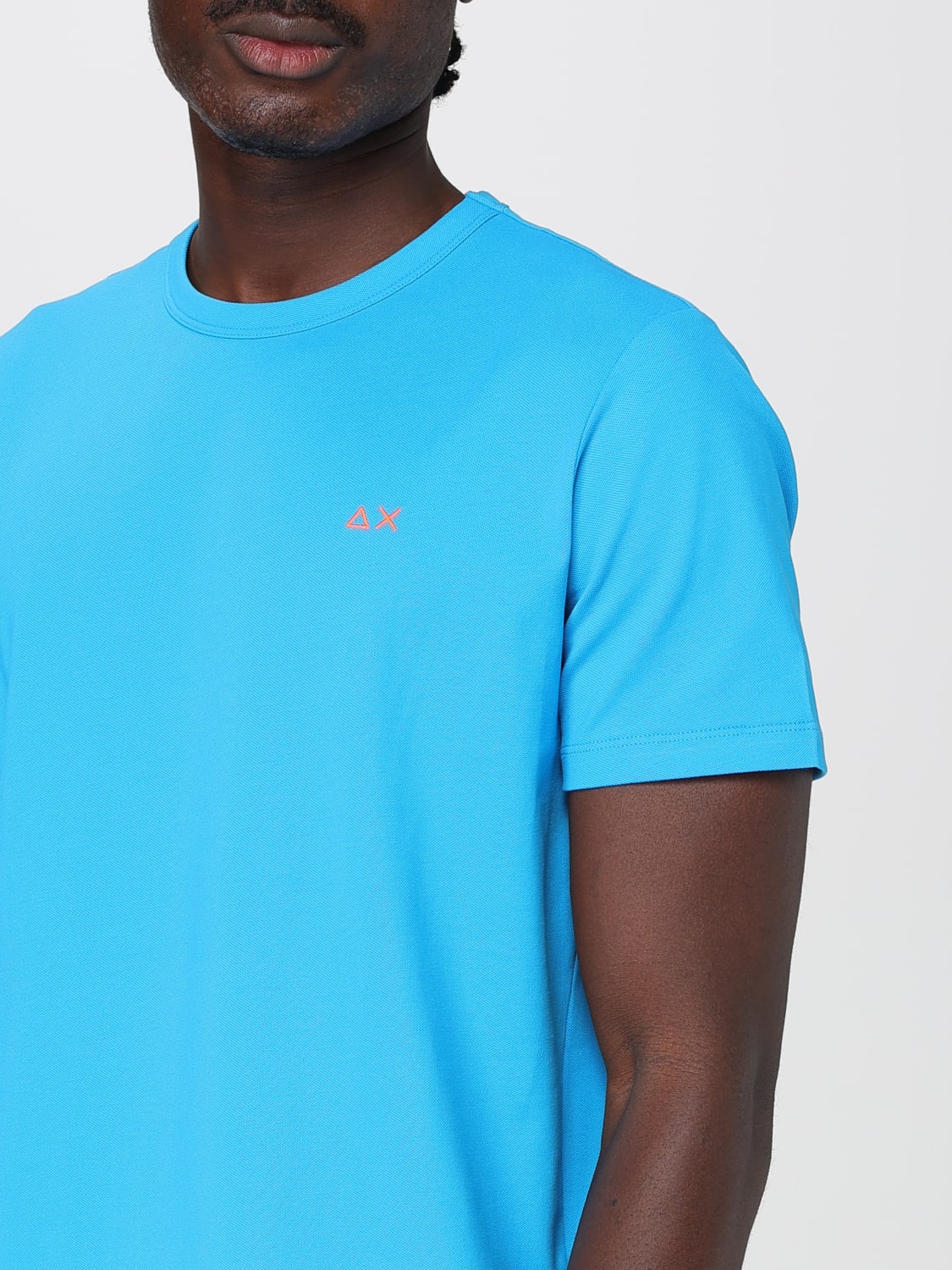 SUN68 T-SHIRT: T-shirt basic con mini logo SUN68, Ottanio - Img 3