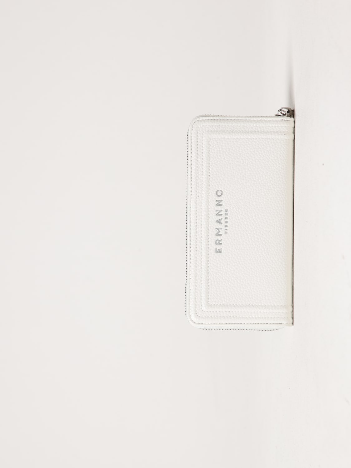 ERMANNO FIRENZE PORTAFOGLIO: Portafoglio Giovanna Ermanno Firenze in pelle sintetica a grana , Bianco - Img 2