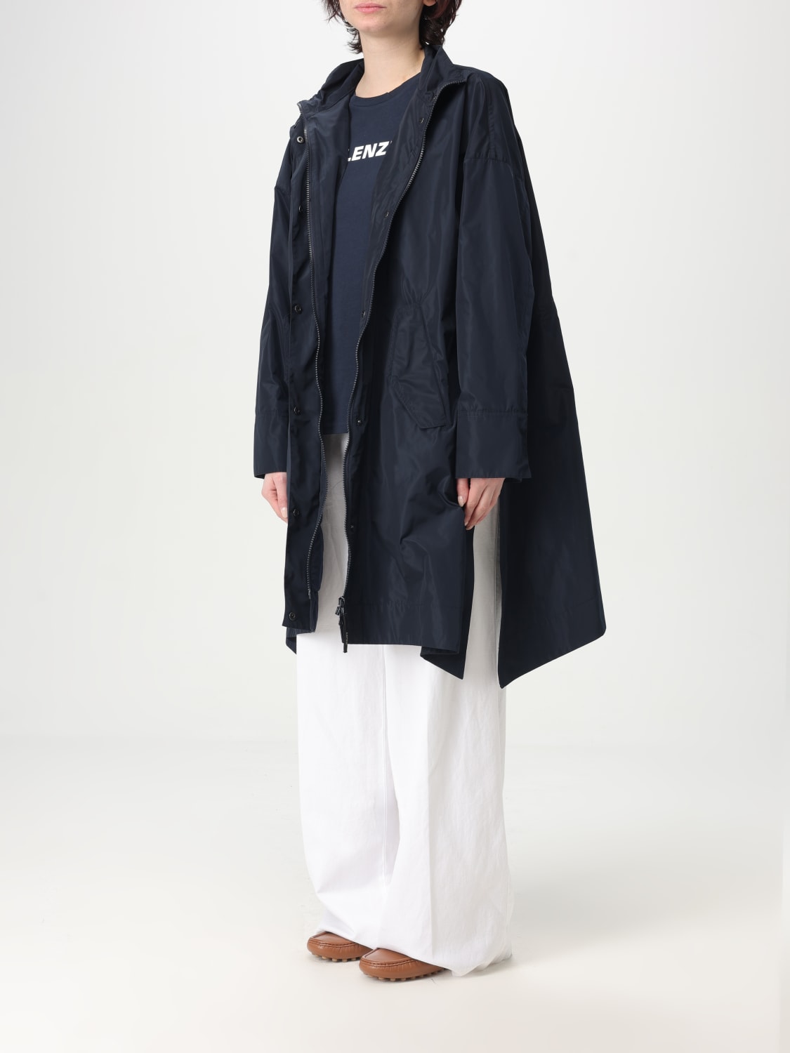 コート ASPESI Woman Coat Blue NN512P008 1099 ASPESI: Coat woman - Blue | Aspesi coat NN512P008 online at