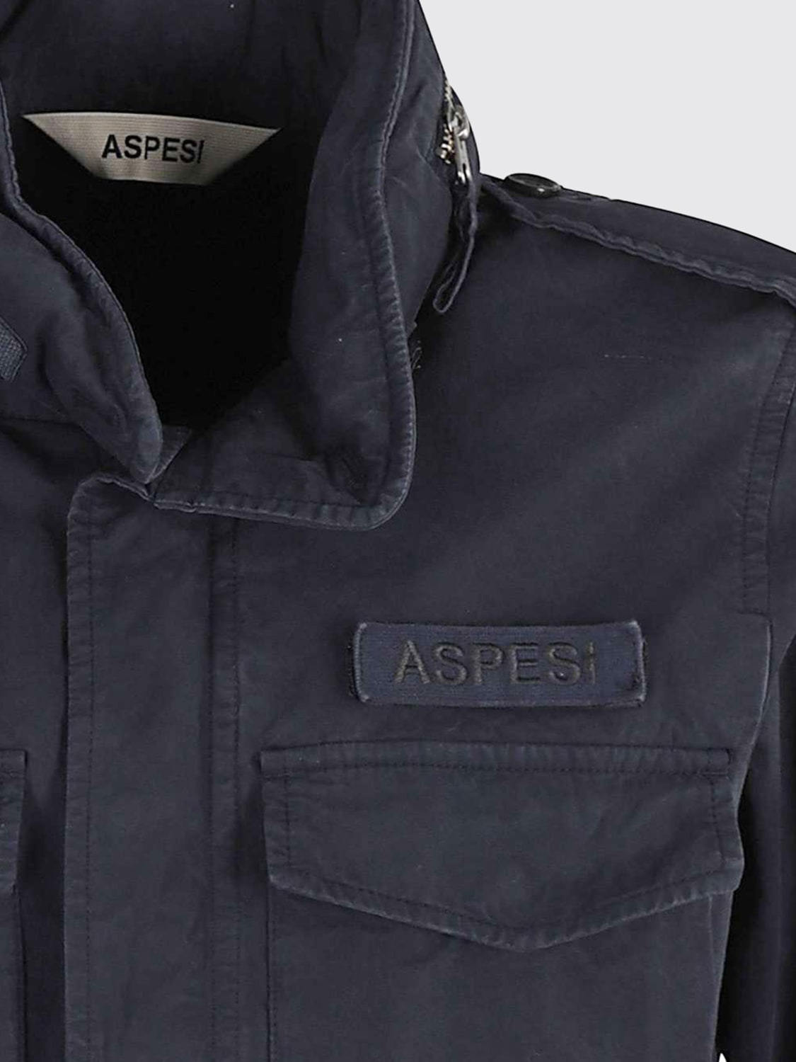 ASPESI GIACCA: Giacca Minifield in cotone Aspesi, Blue Navy - Img 3