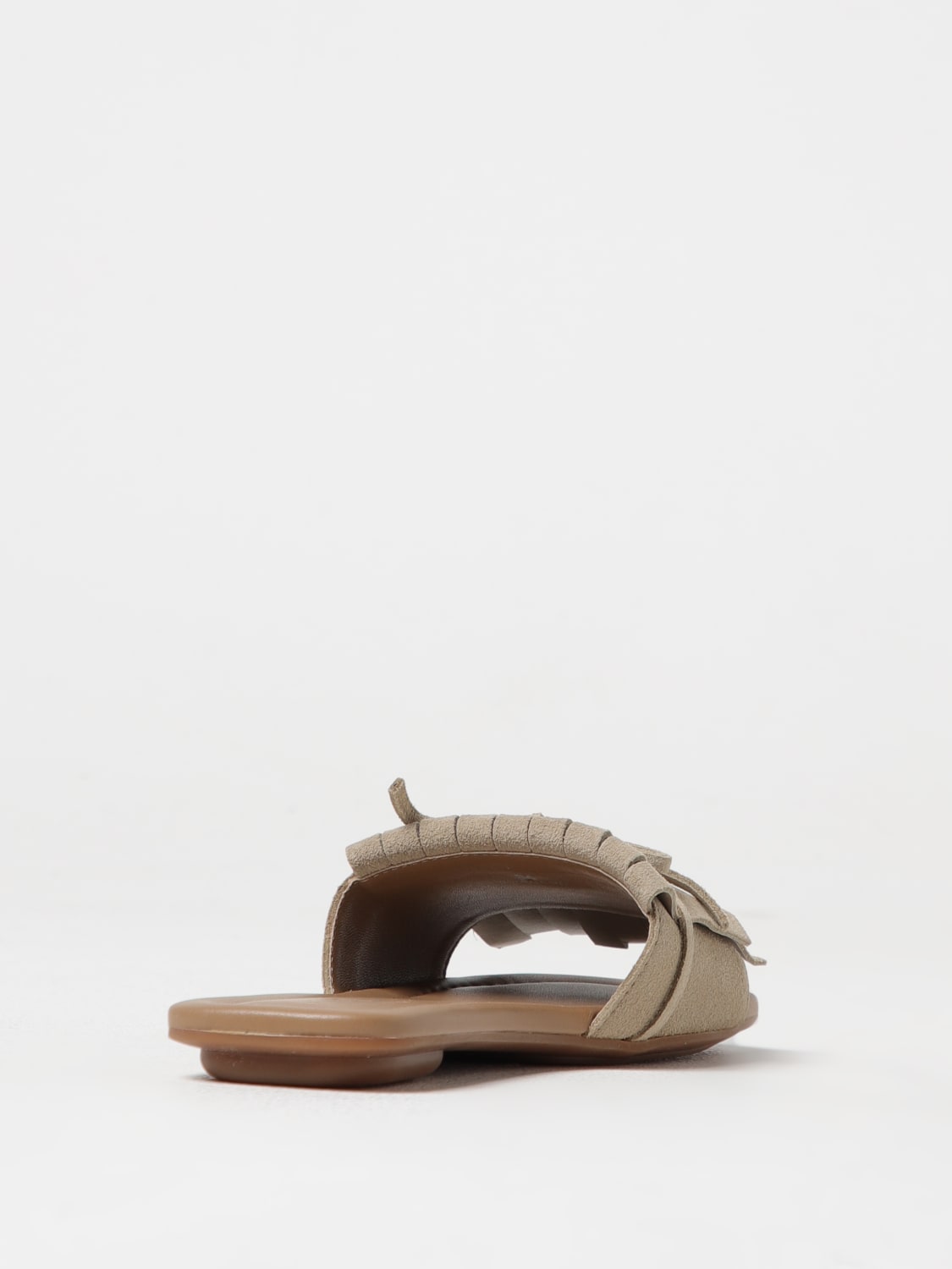 HOGAN: Flat sandals woman - Beige | Hogan flat sandals